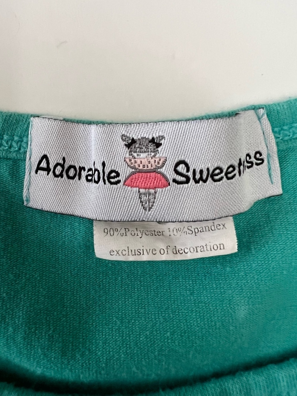 Sleeveless Kids Lemon-Print Ruffle Dress Shirt in Teal by Adorable Sweetheart - Picture 4 of 5